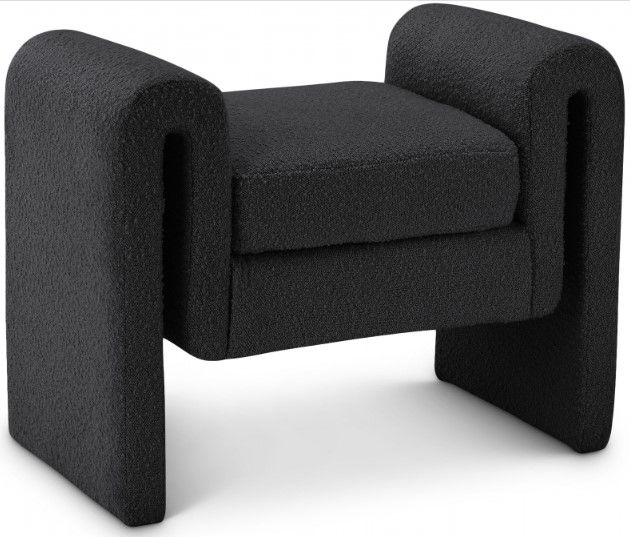 Meridian Furniture Stylus Black 31" Accent Bench-0
