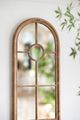 A & B Home Ada Brown/Distressed Whitewash Elongated Mirror-4