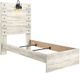 Signature Design by Ashley® Cambeck Whitewash Youth Twin Panel Bed-1