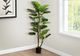 Monarch Specialties Inc. Black/Green 61" Indoor Artificial Monstera Tree with 7" Pot-1