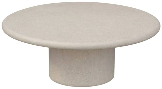 Moe's Home Collection Frida Cream Concrete Outdoor Coffee Table-2