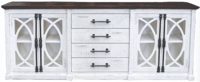 Million Dollar Rustic Greek White Buffet with Iron-0