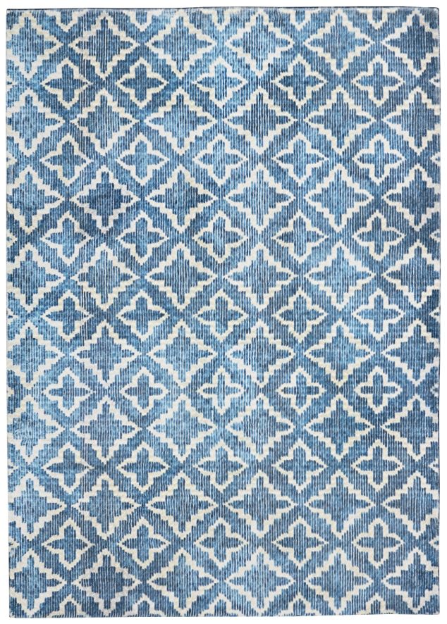 Linon Motif Printed Faux Rabbit Linear 5'x7' Area Rug-0