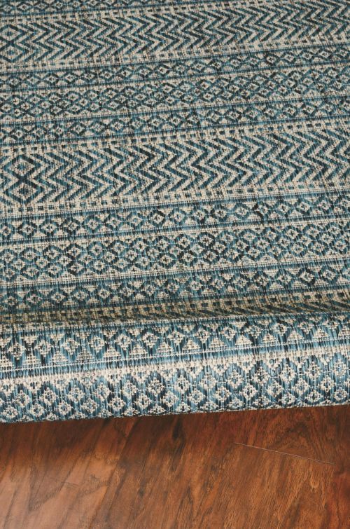 KAS Rugs Provo Teal 5'x7' Area Rug-3