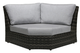 Ratana Portfino Fossil Grey Resin Curved Corner-0