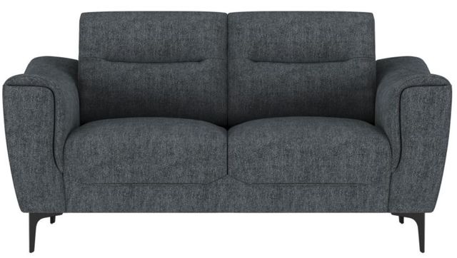Coaster® Nolan Charcoal Upholstered Sloped Track Arm Loveseat-1