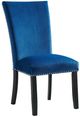 Elements International Valentino 5-Piece Black/Blue/White Dining Set-2