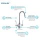 Elkay Chrome Single Hole Concealed Deck Faucet with 5" Gooseneck Spout and 2" Lever Handles-4