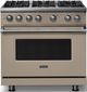 Viking® 5 Series 36" Nantucket Pro Style Gas (LP) Range with Polished Chrome Trim-0