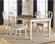 Signature Design by Ashley® Realyn Taupe Dining Extension Table with Chipped White Legs-3