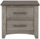 International Furniture Direct Ridge Light Gray Nightstand-3