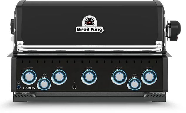 Broil King® Baron™ 590 5-Burner Black/Stainless Steel Built-In Natural Gas Grill-0