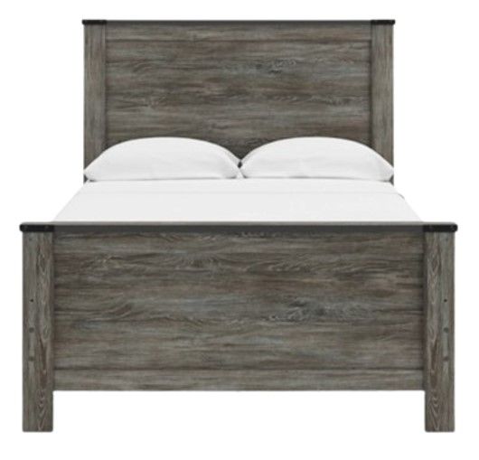 Signature Design by Ashley® Frandern Black/Gray Full Panel Bed-2