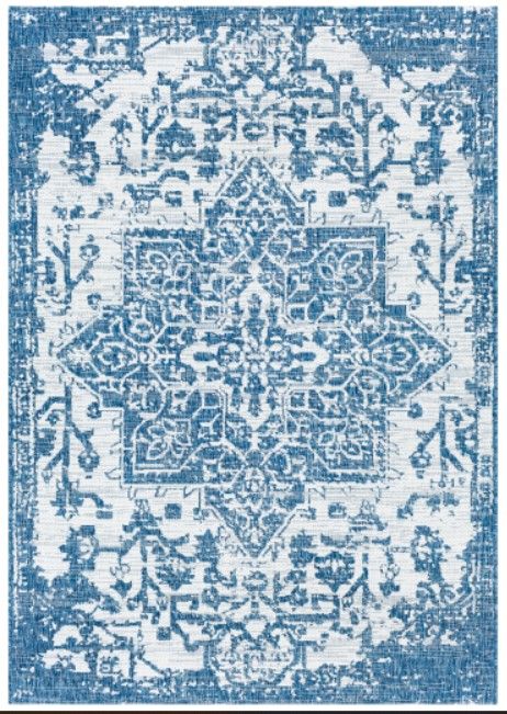Surya Eagean Cream/Denim 4'x6' Area Rug-0