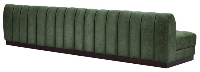 Meridian Furniture Quinn 4-Piece Green Modular Armless Sofa-3