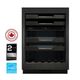 Marathon M4 Series 24” 5.3 Cu. Ft. Black Stainless Steel Built-In Dual Zone Wine Cooler-2