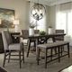 Liberty Furniture Double Bridge 6-Piece Dark Chestnut/Gray Optional Gathering Table Set-1