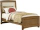 Vaughan-Bassett Transitions Dark Oak Full Upholstered Headboard-0