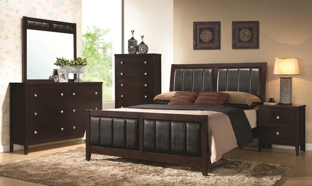 Coaster® Carlton Cappuccino Queen Bed-1