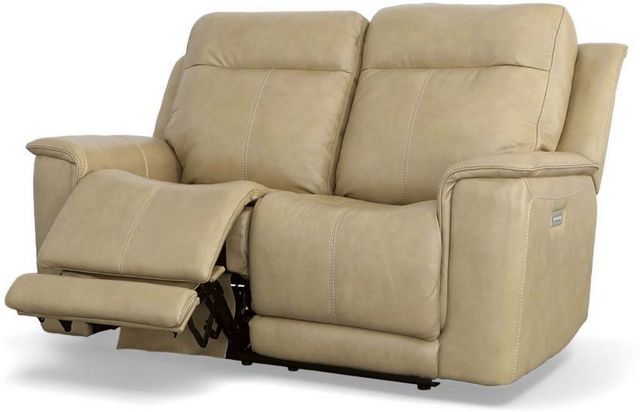 Flexsteel® Miller Latte Power Reclining Loveseat with Power Headrests and Lumbar-2