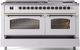 Ilve® Nostalgie II Series 60" White Pro Style Dual Fuel Range-4