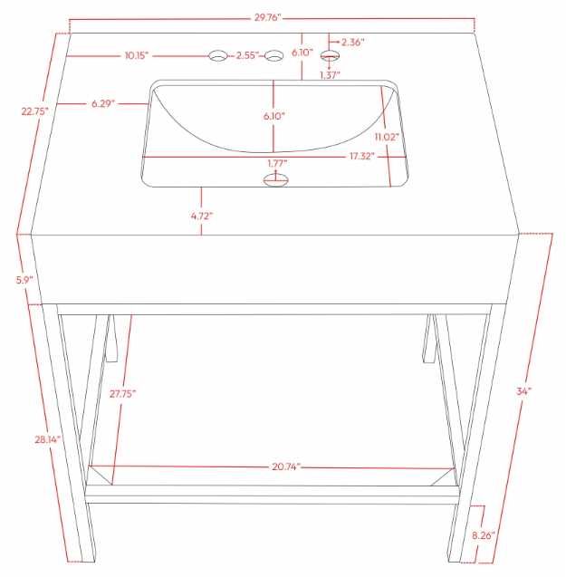 Meridian Furniture Marmo White/Matte Black 30" Bathroom Vanity-4