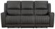 BarcaLounger® Pierce Homerun Dark Gray Leather Power Reclining Sofa-2