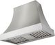 AGA Cascade 36" Stainless Steel Wall Mounted Range Hood  with Polished Chrome Trim-0