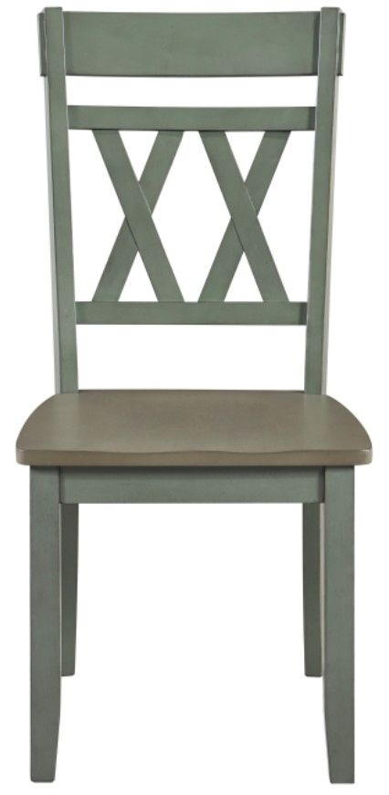 Homelegance® Ogden Brown/Green Dining Side Chair-3