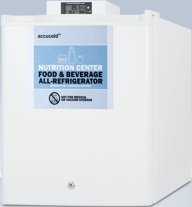 Accucold® Nutrition Center Series 17" 1.7 Cu. Ft. White Compact Refrigerator-1
