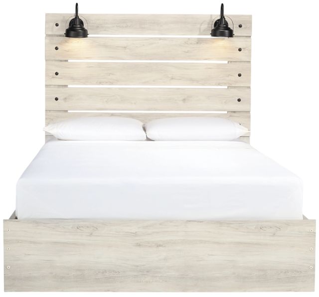 Signature Design by Ashley® Cambeck Whitewash Queen 2-Drawer Storage Panel Bed-2