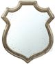 A & B Home Distressed Gold Wide Empire Crest Mirror-1