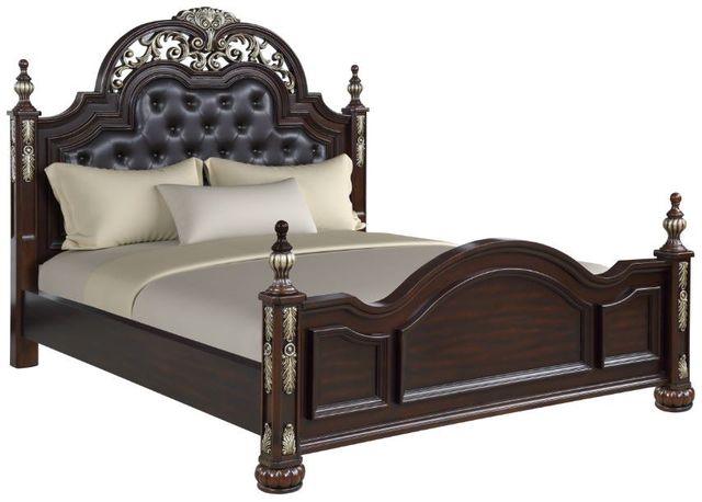 New Classic® Home Furnishings Maximus 4-Piece Madeira California King Panel Bedroom Set-2