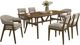 New Classic® Home Furnishings Miller 7-Piece Gray/Walnut Dining Table Set-0