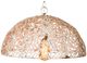 A & B Home Antique Cream Vine Pattern Iron Pendant-0