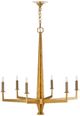 Currey & Company Goldfinch Washed Lucerne Gold Medium Chandelier-4
