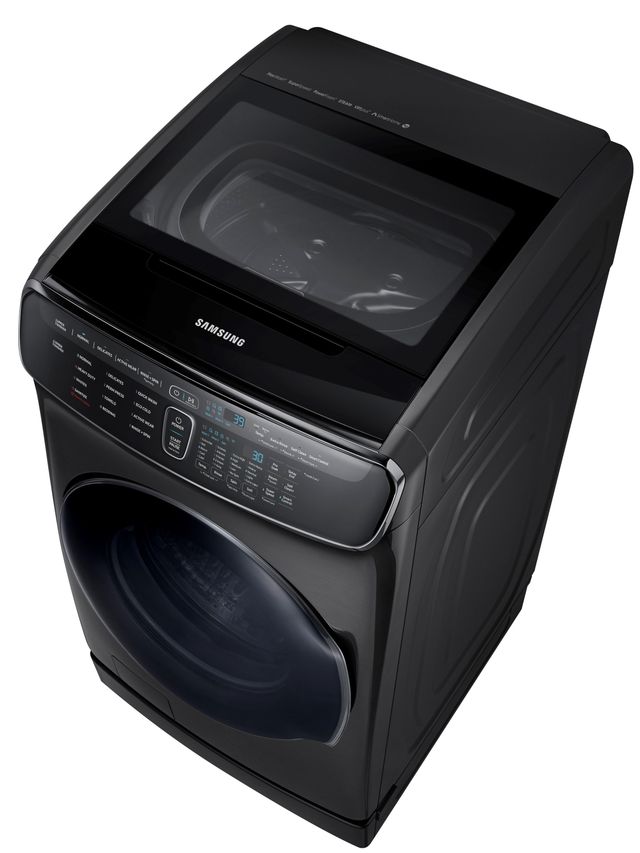 Samsung 6.0 Cu. Ft. Fingerprint Resistant Black Stainless Steel Front Load Washer-4