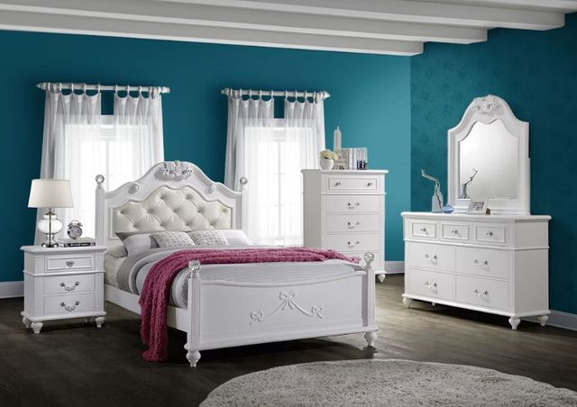 Elements International Alana White Youth Dresser-2