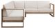 Linon Brinley 3-Piece Natural Fabric/Wooden Outdoor Sectional-4