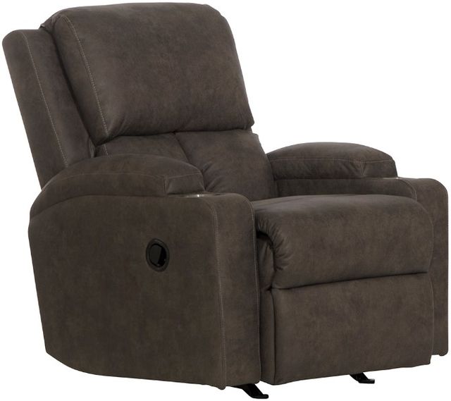 American Wholesale Furniture Kyle Smoke Rocker Recliner-0