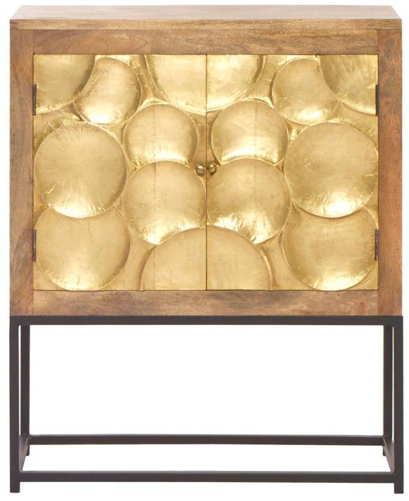 Jaipur Furniture Capiz Refinement Brown Cabinet-1
