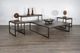 Sunny Designs™ Tyler French Brown Coffee Table with Black Metal Frame-1