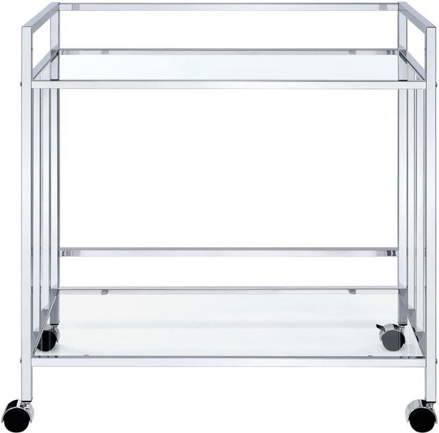 Coaster® Cara Chrome Bar Cart-1