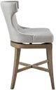 Olliix by Madison Park Light Grey Carson Counter Stool with Swivel Seat-2