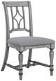 Flexsteel® Plymouth 2-Piece Distressed Graywash Upholstered Dining Chair Set-1