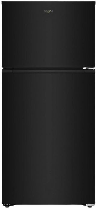 Whirlpool® 28" 14.3 Cu. Ft. Black Top Freezer Refrigerator with Total Coverage Cooling-0