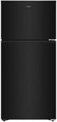 Whirlpool® 28" 14.3 Cu. Ft. Black Top Freezer Refrigerator with Total Coverage Cooling-0