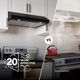 Broan® Glacier 1 Series 42" Black Under Cabinet Range Hood-3