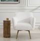 Uttermost® Oasis White Swivel Chair-1