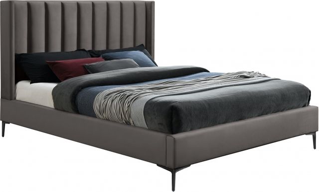 Meridian Furniture Nadia Grey Full Bed-0